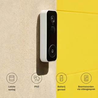 Video deurbel WiFi draadloos met camera en app zonder abonnement
