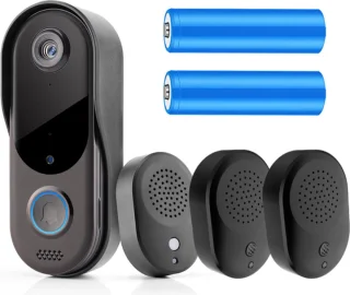 Video deurbel Wifi met camera draadloos inclusief 2 batterijen