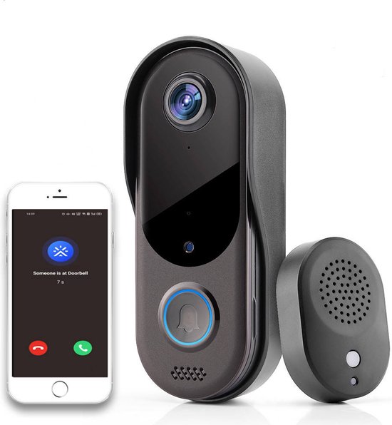 Video deurbel Wifi met camera draadloos inclusief 2 batterijen review