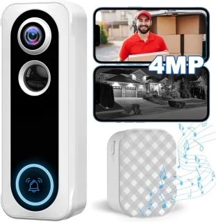 Video Deurbel WiFi met Camera en App - Draadloze Slimme Deurbel