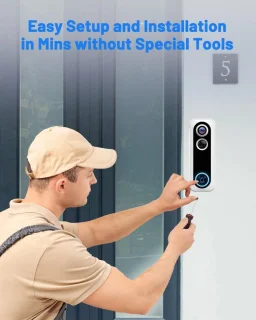 Video Deurbel WiFi met Camera en App - Draadloze Slimme Deurbel