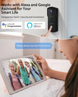 Video Deurbel WiFi met Camera en Tweeweg Audio