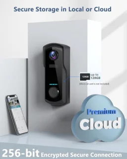 Video Deurbel WiFi met Camera en Tweeweg Audio