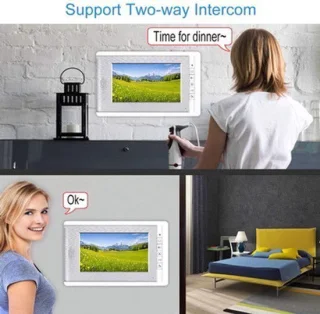 Video deurbelset met 2 monitoren