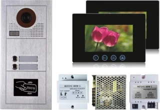 Video deurintercom met 7 of 10 inch monitor, zwart