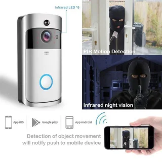 Video V5 Draadloze Deurbel met Camera + Gong - NL Handleiding