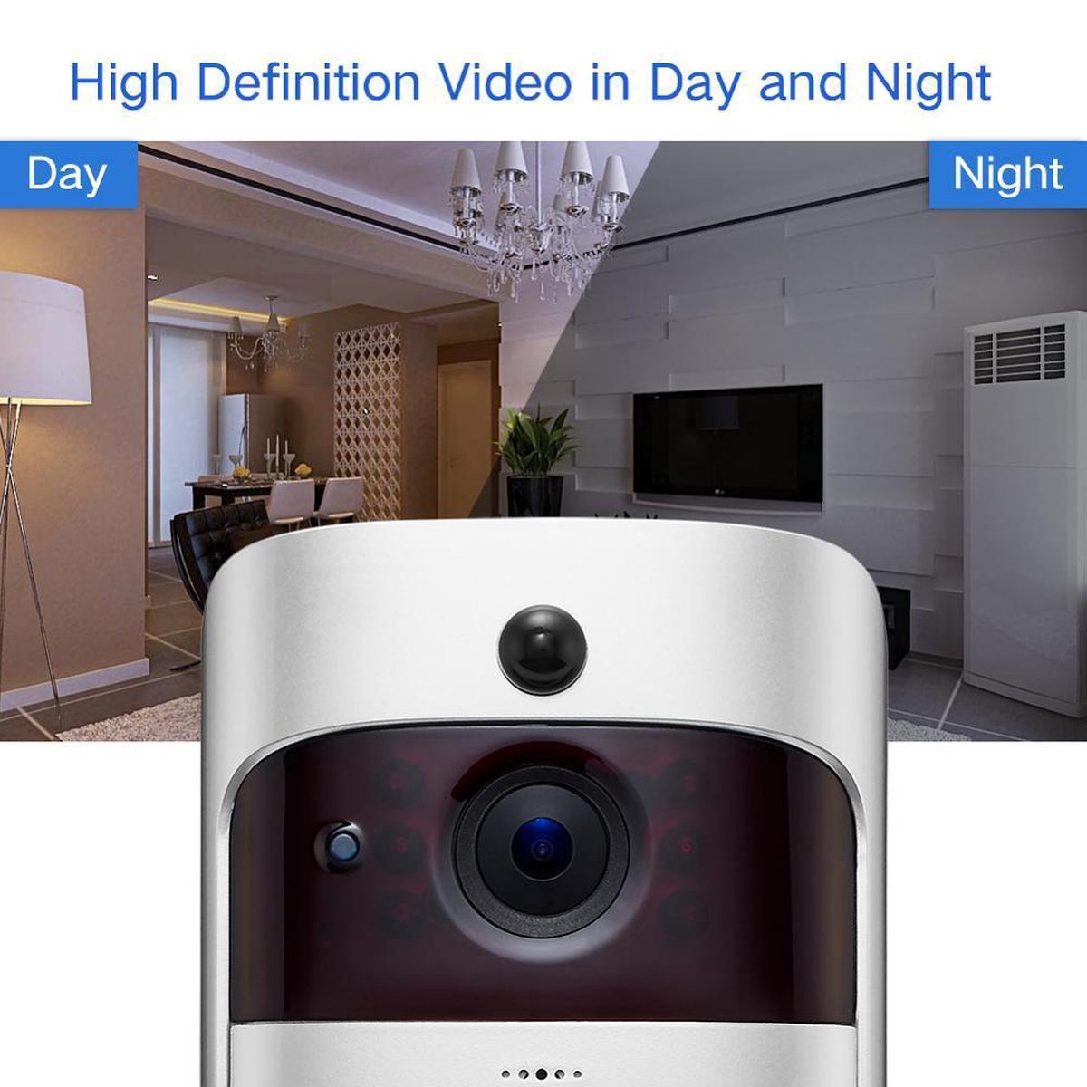 Video V5 Draadloze Deurbel met Camera + Gong - NL Handleiding
