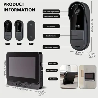 VideoDeurbel Pro Draadloos WiFi