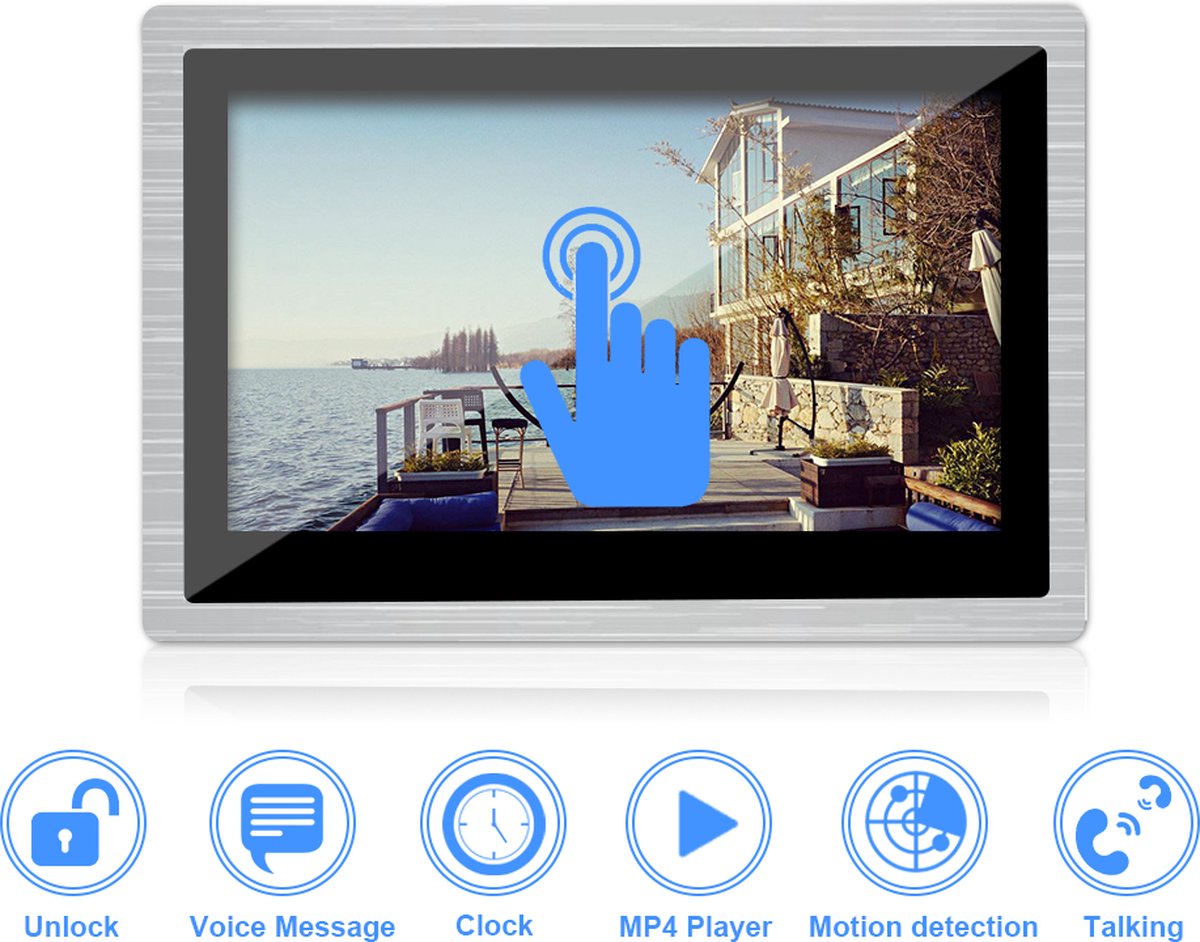 WiFi Intercom Deurbel 10.1'' Touchscreen Monitor 920P AHD Camera