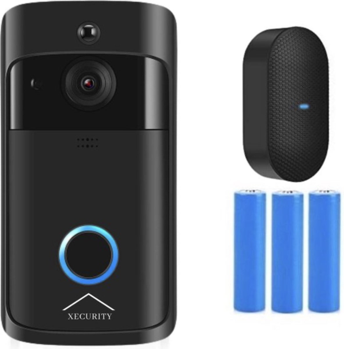 Xecurity X-One HD WiFi Video Deurbel All Black