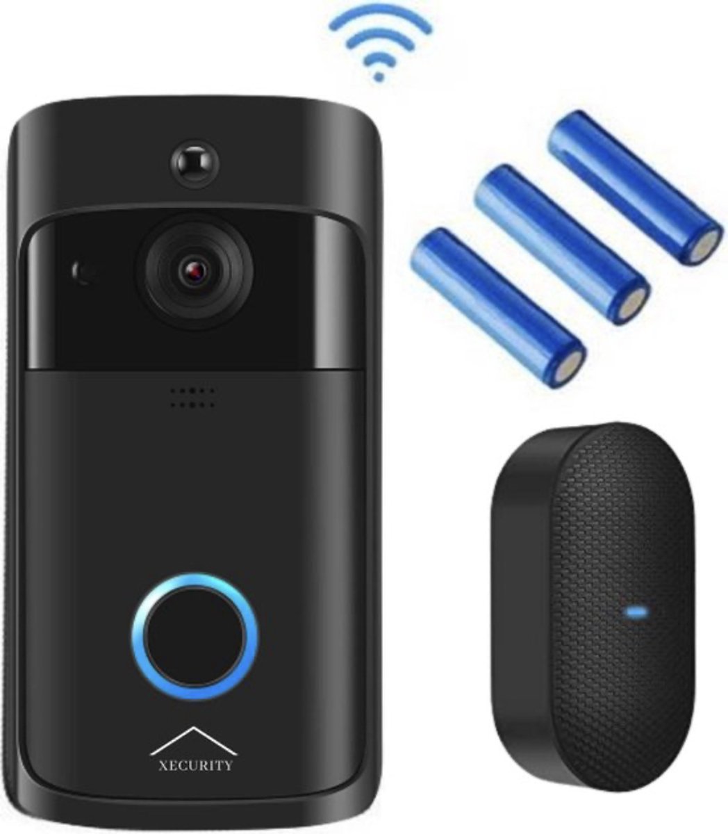 Xecurity X-One HD WiFi Video Deurbel All Black