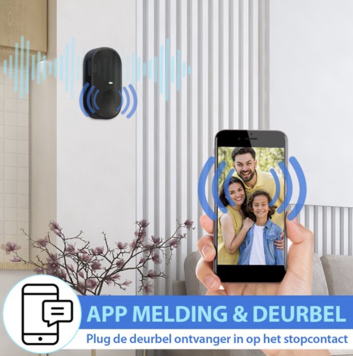 Xecurity X-One WiFi Video Deurbel Silver Grey