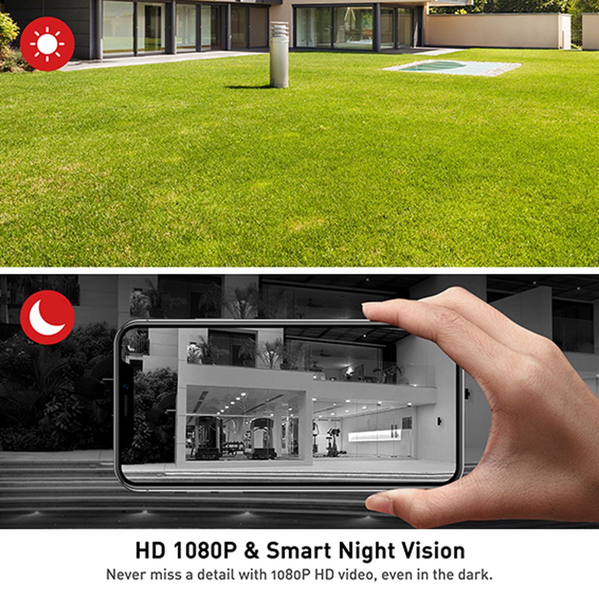 Xecurity X8+ WiFi Video Deurbel Set All Black