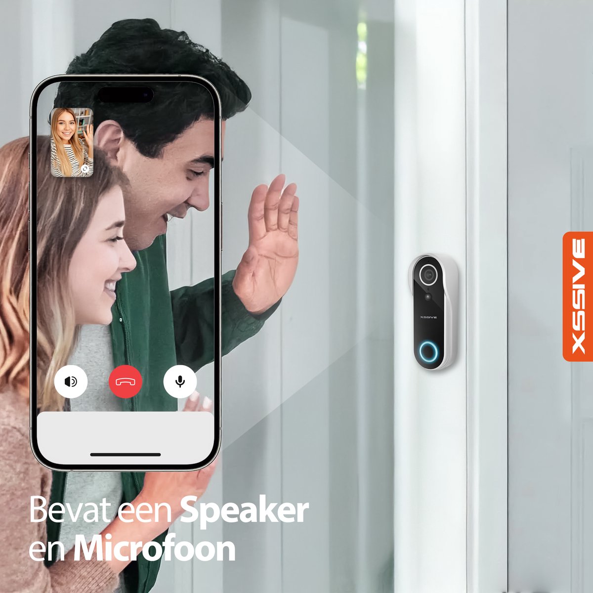 Xssive Video Deurbel met Camera Full HD Wifi