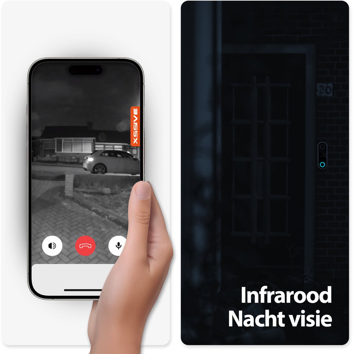 Xssive Video Deurbel met Camera Full HD Wifi