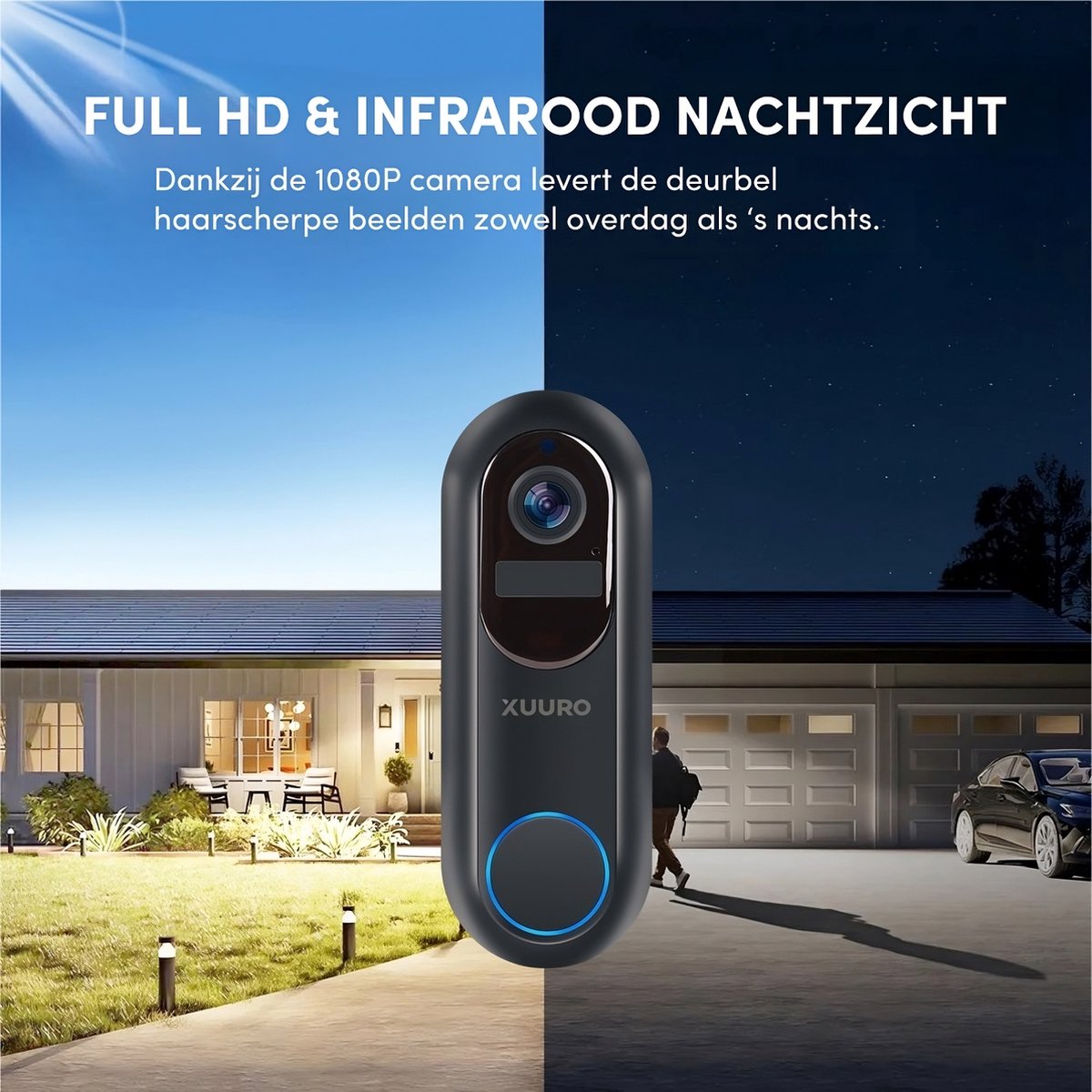 Xuuro XVR 3800 Video Deurbel inclusief Binnenbel en 64GB SD-kaart