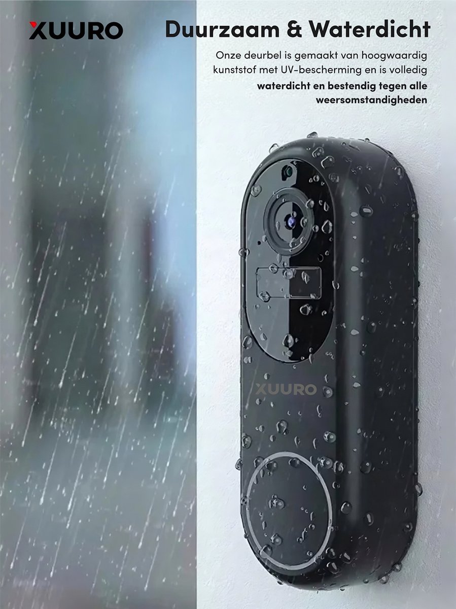 Xuuro XVR 3800 Video Deurbel inclusief Binnenbel en 64GB SD-kaart