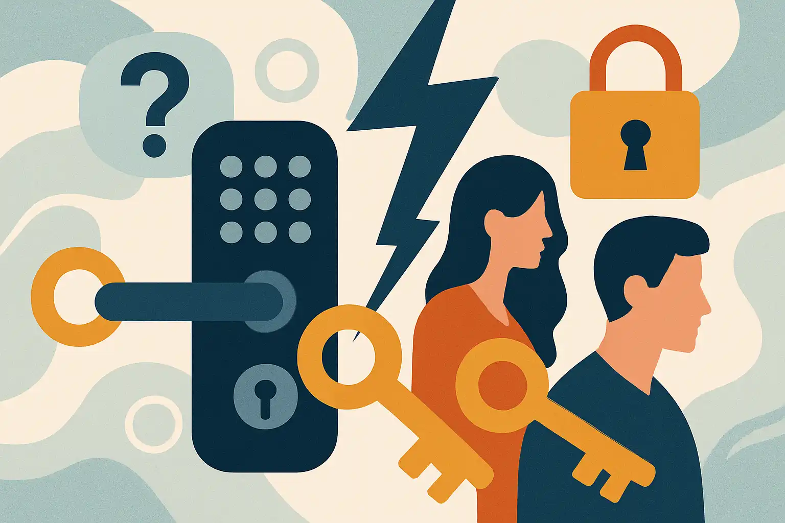 Wie krijgt de toegang? slim sleutelbeheer bij scheiding en relatieproblemen