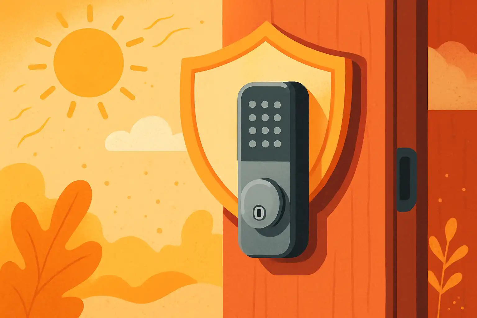 Zomerklaar: zo bescherm je je slimme deurslot tegen hitte, vocht en stof