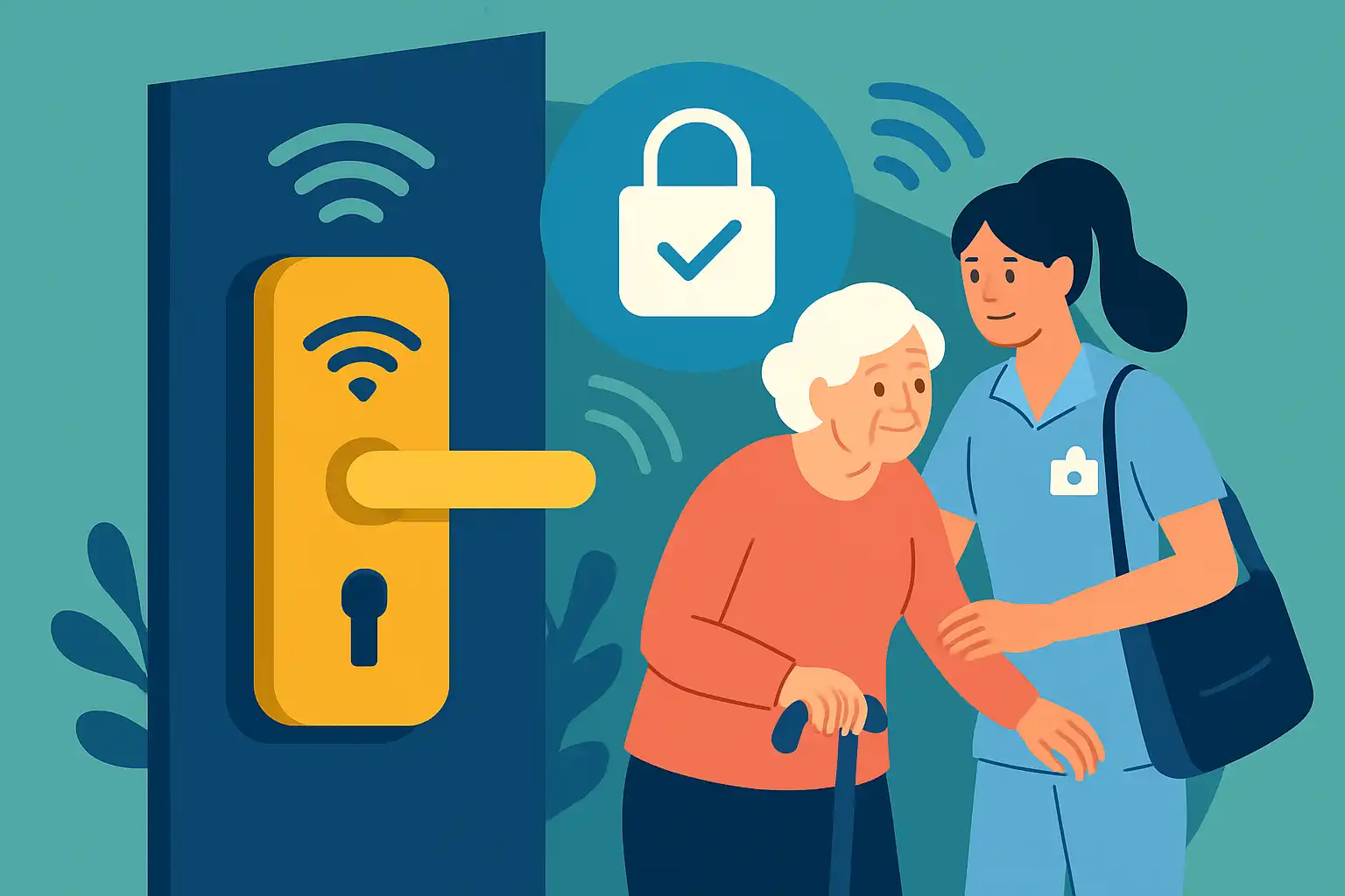 Zorgeloze zorg: zo regel je veilige en flexibele toegang voor thuiszorg en mantelzorg met een slim deurslot