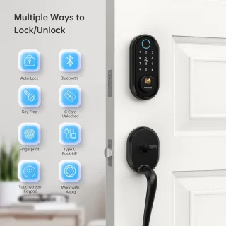 Slimme Deurslot met Vingerafdruk en Toetsenbord - Keyless Ingang en Bluetooth Technologie