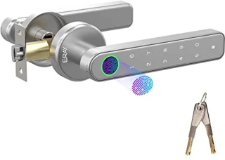 Slimme Vingerafdruk Deurslot met Toetsenbord en Handvat - Keyless Toegang voor Thuis en Kantoor