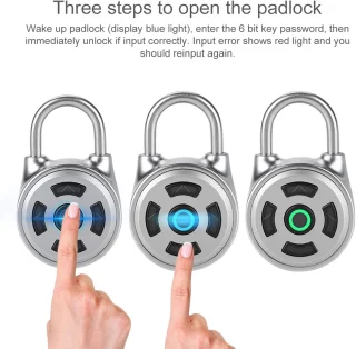 Bluetooth hangslot - Mini draadloze metalen vergrendeling, app-wachtwoord met ondersteuning voor iOS en Android