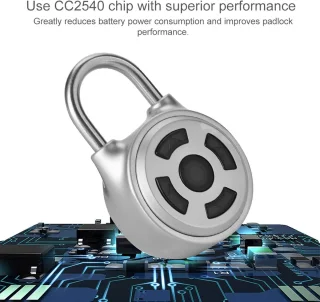 Bluetooth hangslot - Mini draadloze metalen vergrendeling, app-wachtwoord met ondersteuning voor iOS en Android
