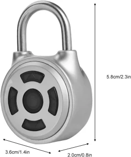 Bluetooth hangslot - Mini draadloze metalen vergrendeling, app-wachtwoord met ondersteuning voor iOS en Android