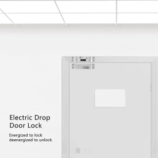 Elektrisch Magneetslot voor Glazen en Houten Deuren - 1000 kg Houdkracht, Instelbare Vertraging