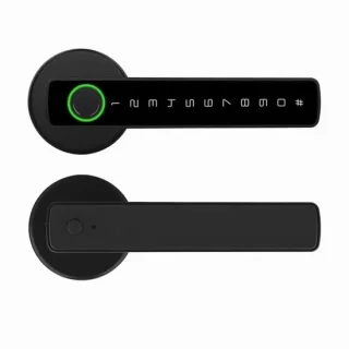WNHB® Slim deurslot met vingerafdruk en touchscreen - Bluetooth toegangssysteem met app bediening - Elektronisch slot 14.5x6.5 cm