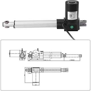 12V Elektrische Lineaire Actuator - 6000N Kracht - Waterdichte Motortechnologie voor Veelzijdig Gebruik