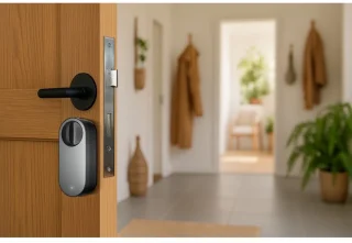 Aqara Smart Lock U200 Lite Kit - Zwart - Slim Deurslot - Bluetooth & Matter - Automatisch Vergrendelen - NFC Tag