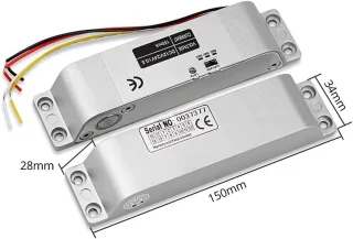 Elektrische Drop Bout Lock voor Poorttoegangscontrole - Fail Safe Deurslot voor Houten en Metalen Deuren