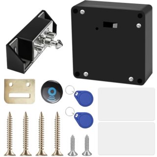 De Slim elektronisch kastslot met RFID-technologie en 2 sleutelhangers in één oogopslag