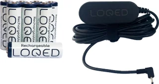 Loqed Bundel Smart Lock & Power Kit - Slim Deurslot - Smart Home - Cilinder & Codetoegang - Zwart