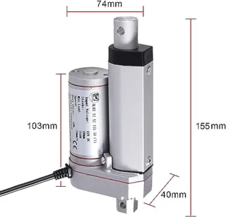 Lineaire motor 12V DC 750N - Elektrische actuatoren voor meubels en liften