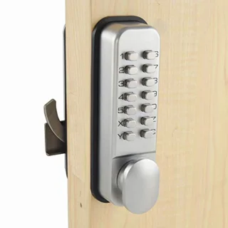 Digitale schuifdeurslot met code en handvat - Keyless opstelling