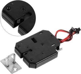 Elektronisch slot 12V voor kasten en laden - Elektrisch toegangssysteem met detectieschakelaar