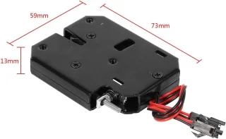 Elektronisch slot 12V voor kasten en laden - Elektrisch toegangssysteem met detectieschakelaar