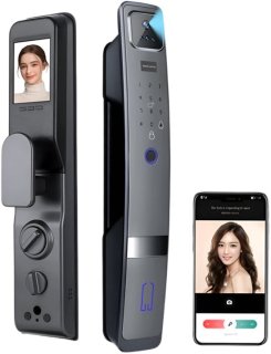 Smart Deurslot – Slimme Deurslot – Elektronisch Deurslot – Gezichtsherkenning – Contactloos Ontgrendelen – Duurzaam Aluminium – 4200mAh Oplaadbare Batterij - Vingerafdruk - 30x300 review