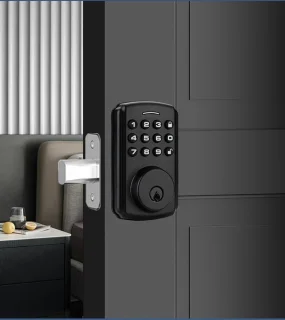 Slim Deurslot met Vingerafdruk en Toetsenbord - 4-in-1 Elektronisch Slot voor Thuis en Kantoor