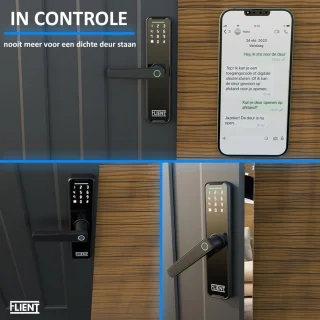 Slimme Deurslot met Vingerafdruk, APP & WiFi Bluetooth - Kantoor Slot voor Veiligheid