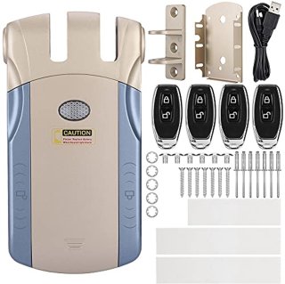 Wat vinden we goed aan de Wireless Smart Touch Remote Control, Electronic Lock, Keyless Door Lock, Invisible Theft Protection Locks with 4 Remote Controls, Gold