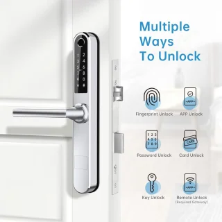 Slimme Bluetooth Vingerafdruk Deurslot met Touchscreen - Sleutelloos en Multifunctioneel