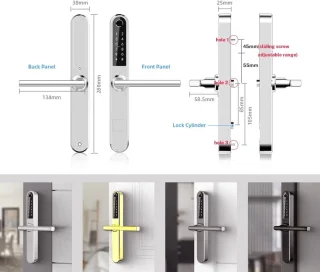 Slimme Bluetooth Vingerafdruk Deurslot met Touchscreen - Sleutelloos en Multifunctioneel