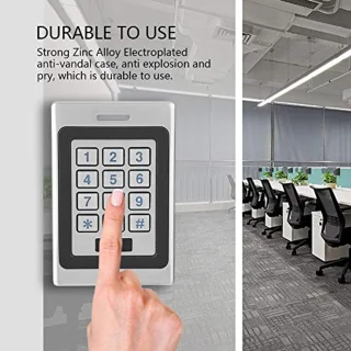 Waterdichte Toegangscontrole DC 12V-24V RFID Kaart Deur Toetsenbord Lezer