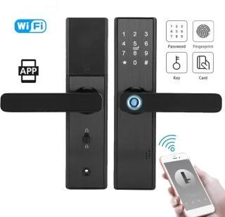 Slim Biometrisch Deurslot met Vingerafdruk en Wachtwoord - Geschikt voor Smart Home en Kantoor
