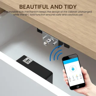 Slimme Onzichtbare Kastslot met NFC en RFID - Veiligheid voor Kasten en Laden