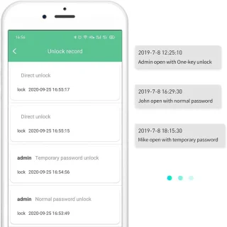 Slim Vingerafdruk Hangslot met App Ontgrendeling - Waterdicht en Draadloos - Lange Batterijduur